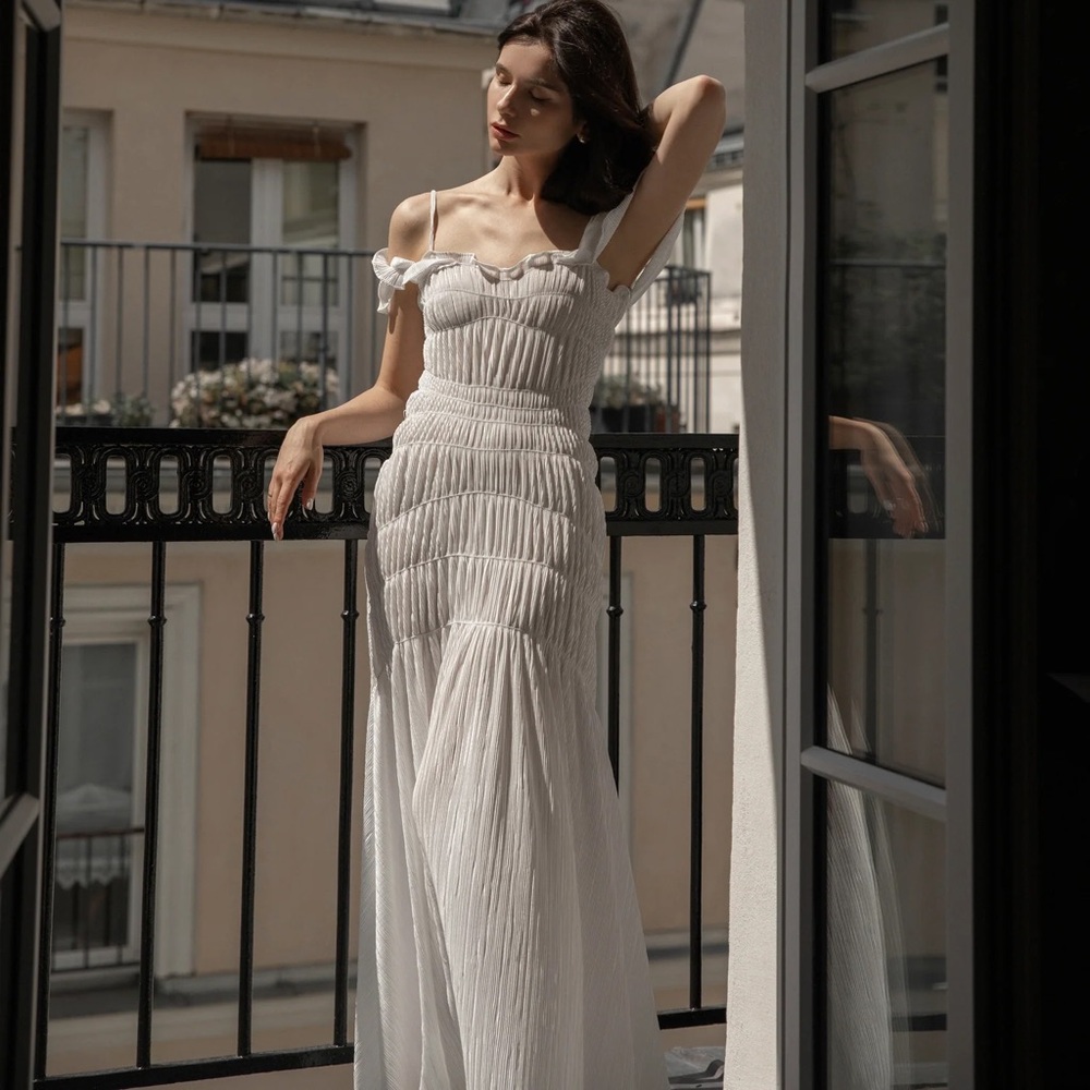 NWT Georgia Hardinge White Harlow Dress